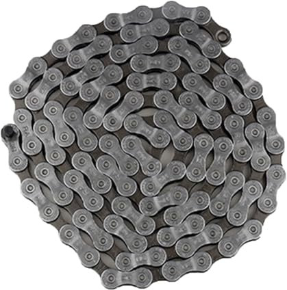 Psdndeww Cadena de acero inoxidable de alta velocidad para bicicletas de montaña, cadena de 112 eslabones, cadena de bicicleta de 9 velocidades