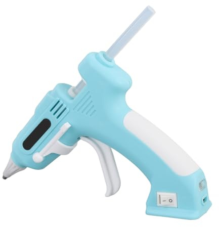 Kit de Pistolet à Colle Chaude sans Fil, Mini Pistolet à Colle Chaude à Préchauffage Rapide avec 10 Bâtons de Colle de 7 Mm, Pistolet à Colle Chaude alimenté par Batterie pour