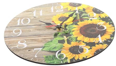 IMIKEYA Digitaluhr Batteriebetriebene Haushaltswanduhr Filigrane Uhr -Material Schlafzimmerwanduhr Geräuschlose Dekoration Moderne Stil Praktische Uhr Zimmerwanduhr Stumme Fürs