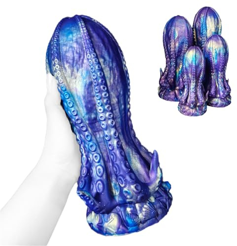 SAHOOSAFETY Silicone enorme plug anale colore misto mostro dildo extra large perline anali fisting butt plug masturbazione dilatatore anale giocattoli sessuali for donne(M)