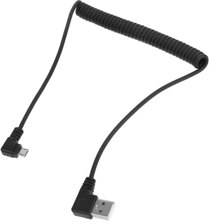 ABOOFAN Spring Data Cable Coiled USB Charging Cable for Cell Phone Compatible with Micro USB Devices