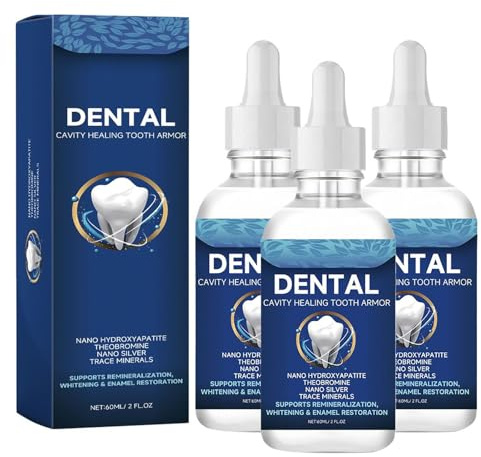 Dentite Cavity Healing Tooth Armor Liquid Repair Kit, Dental Cavity Healing Tooth Armor, Dentite Tooth Armor Armour, Enamel Repair,Sensitivity Relief & Natural Whitening (3pcs)