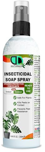 DD Teck 100% Natural Insecticidal Soap Spray – Insecticidal Soap for Plants, Organic & Biodegradable Formula, Kills Aphids, Mites & Thrips, Eco-Friendly & Non-Toxic (250ml Spray)