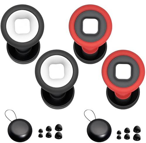 2 Pairs Motorcycle Ear Plugs Wind Noise Reduction-27 dB, Motorbike Earplugs, Earplugs Motorcycle Specifically for Motorbikes, Motorcycling and Outdoor Riding Touring Traffic Remains Audible