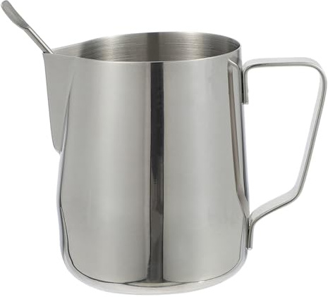 UKCOCO Pot à Lait Inox avec Stylo Latte Art Mousseur à Café Ergonomique pour Cappuccino et Boissons Chaudes pour Maison et Café Facile à Nettoyer