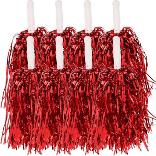 SMASOLO Pompons de Cheerleading Lot de 24 Accessoires Dynamiques pour Compétitions Sportives et Gymnastique à Main pour Adultes et Garçon et Filles