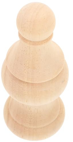 OHPHCALL Solid Wood Finials 15X6Cm Wooden Post Caps for Bedpost and Curtain Rods for DIY Crafts and Indoor Decoration