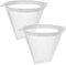 com-four® 2X Filtro de café Continuo en tamaño 4 - Filtro Permanente Reutilizable Hecho de plástico Resistente al Calor y Red de Nylon
