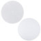 Gereiny Tapis de Plateau tournant en Feutre Antistatique de 3 mm d'épaisseur Tapis Anti-Vibration Audiophi Blanc