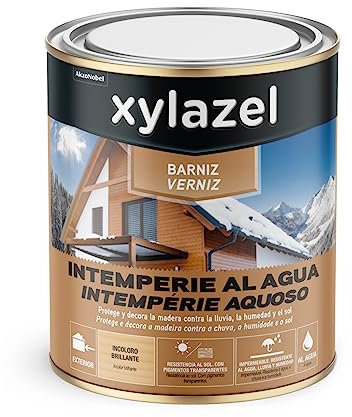 Xylazel Barniz Intemperie al Agua para Exteriores Brillante Incoloro 750 ml