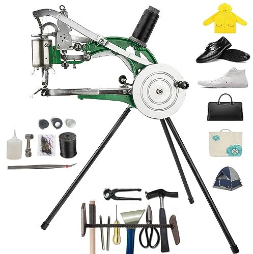 Schuhreparaturmaschine, Hand-Ledernähmaschinen, Hand-Cobbler-Schuhreparaturmaschine, Cobbler-Nähmaschine, industrielle, robuste, manuelle Nylonschnur, für Reißverschlüsse, Mäntel, Taschen, Kleidung