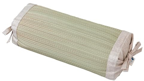 Asayu Japan Igusa Pillow - Cojín japonés de 30 x 15 cm, con beneficios antibacterianos naturales | Refrescante para Dormir, Soporte y Comodidad | Hecha a Mano con Bordes de Algodón | Hecha en Japón