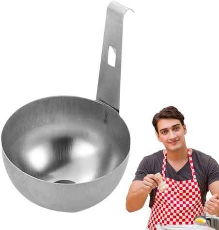 Cucchiaio per uova in acciaio inox, con rivestimento antiaderente, facile da pulire, per cucinare e fare colazione in cucina
