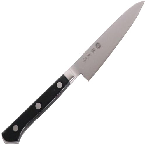 FU-801 Petty Knife, 4.7 inches (120 mm), Made in Japan, Cobalt Alloy Steel, Double Edged, Perfect for Peeling and Cutting Fruits and Vegetables, All-Purpose Knife for Cooking Meats and Fish, Made by