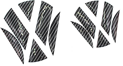 3D Emblem Gel Aufkleber vorne + hinten von Finest-Folia DM001 DM002 (Carbon Schwarz)