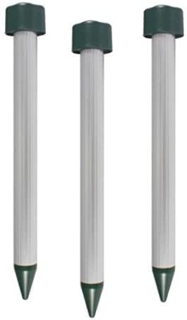DOMUS ULTRASUONI SCACCIATALPE Topi Talpa Talpe 3 Pezzi RODITORI DISSUASORE Batteria MAX1875mq Giardino Frutta Fiori ORTAGGI