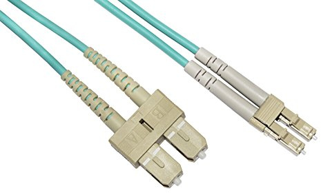 Cavo Fibra Ottica Multimode LSZH Duplex OM3 50/125, LC-SC, 15 mt.