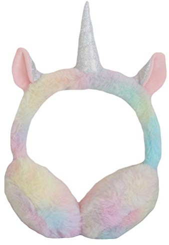Winter Unicorn Earmuffs Kids Plush Ear Covers Soft Warm Ear Protection Bag for Girls Boys Children's Winter Accessories