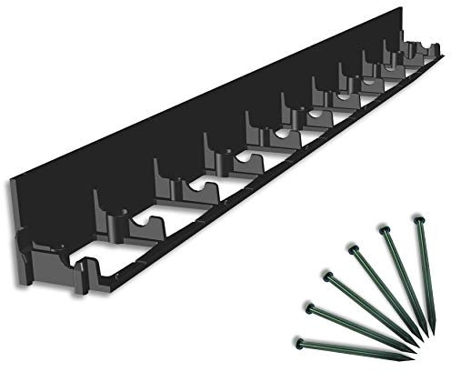 Wohnkult 10 Stück Rasenkanten inkl. Nägel wählbar 45 mm / 60 mm / 80 mm Pflasterstein Pflasterkante Beeteinfassung Mähkante (10 Stück 8 cm hoch / 100 cm lang)