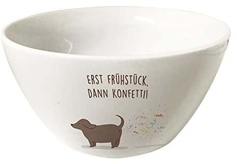 Grafik-Werkstatt Ciotola per cereali | Ciotola in porcellana | Coriandoli, Bianco