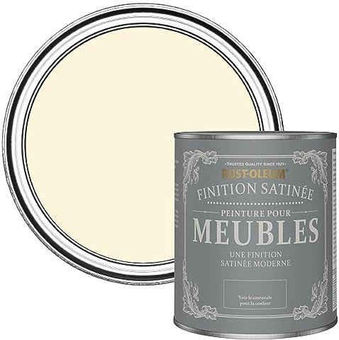 Rust-Oleum Cream Furniture Paint in Satin Finish - Clotted Cream 750ml