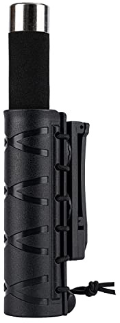 Dotacty Baton Holder w/ 360 Degree Rotating Duty Belt/MOLLE Vest Clip 16-21-26 Telescopic/Expandable Baton Holster for 1.2 Diameter Flashlight Carry Case Torch Carrier Police LE Security Officer