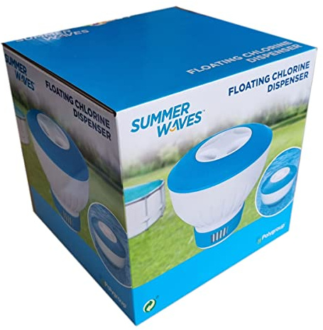KDS Premium Chlor Dosierschwimmer Tablettenauflöser Chlordosierer alle Tabs Chlortabletten bis 7,8cm für Schwimmbecken Pool Zubehör Neu