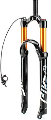 LHHL MTB Forcella Anteriore per Bicicletta 26 27,5 29 Pollici Bike Air Pressure Ammortizzatore Forcella Blocco Telecomando Blocco Manuale 1-1/8 1-1/2 Freno A Disco QR 9mm