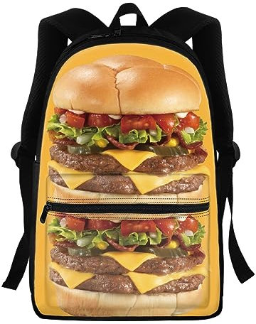 Morbuy Kinder Rucksack Mädchen jungen, Schulbus Drucken Schule Handtaschen-Rucksack mit Laptopfach für Arbeit Business Reisen, Wasserdicht Schulrucksack Lehrertasche für Herren Damen (Gelb)