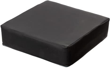 Bronze Brilliant/Therapiekissen Orthopädische-Stuhlerhöhung/Kunstleder/Bodenkissen/Stuhlkissen (Schwarz)