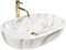 Rea Vasque à poser CLEO 61 Shiny Aiax Lavabo Salle de Bain 41 x 60,5 x 14 cm en Céramique (imitation de pierre)