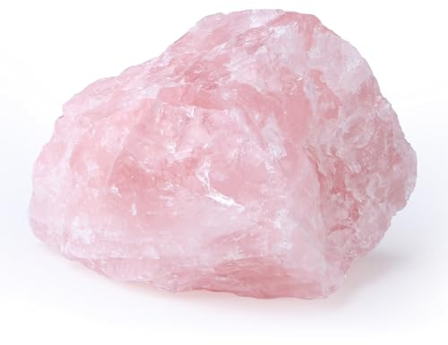 XIANNVXI Raw Rose Quartz Crystal,1.77-2.17 Rough Rose Quartz Stone | Natural Pink Raw Healing Crystal Rock Rough Stone for Beginners Collectors,Reiki Pink Gift for Women