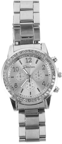 VALICLUD 3 Stücke Diamant Uhr Glitter Straps Weibliche Sparkly Damen Uhren Armbanduhr Quarz Uhr Dame Uhr Frauen Armbanduhr Silber