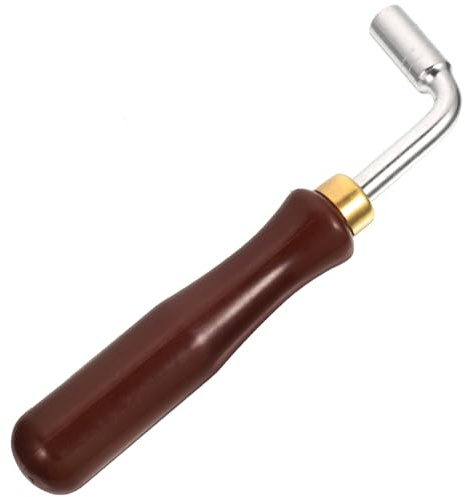 Hackbrettschlüssel 402/401 zum Stimmen für Dulcimer, Kompakt | Braun, Edelstahl und Kunststoff, Ergonomisch Geformt, Komfortabel in Hand, Präzise Tonabstimmung