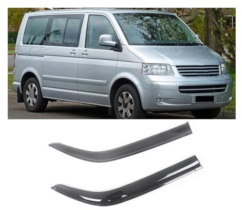 DZSQOMHGD Windabweiser Für VW T4 T5 Für Transporter Für Caravelle Für Multivan 1991-2015 Auto Schwarz Getönte Seite Fenster Visier Guard Vent Ventvisor Windabweiser Seitenfenster(05-15)
