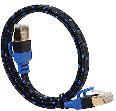 Artibetter 10g Cavo Di Rete Piatto Per Computer Con Doppia Schermatura Da Metri Cavo Ethernet Per Router e Dispositivi Lan