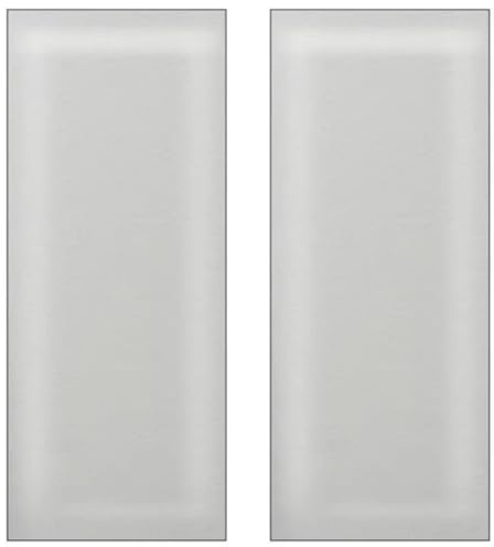 HEFJIAYCIQ 3D Farbenfrohe Gepolsterte Wandpaneele, Packung Mit 2 Abziehbaren Und Klebbaren Kopfteilen, Selbstklebende Schlafzimmer/Wohnzimmer Gepolsterte Wandpaneele,Weiß,20x50cm