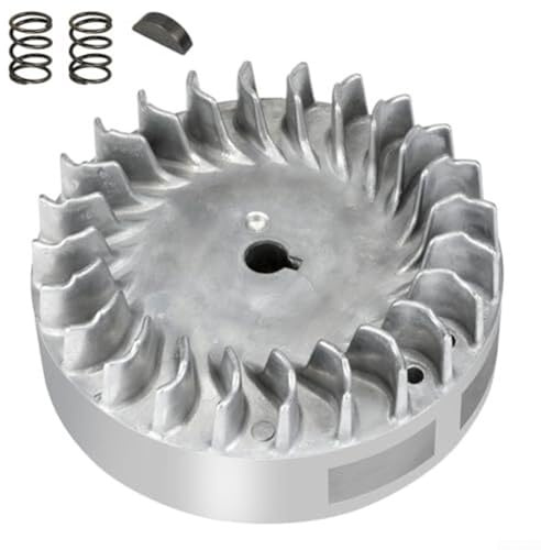 URPIZY Svänghjul i aluminium 10 000 varv/min sats för 212Cc 224Cc 69730 69736 6,5 HP för GX200 motorer effektökning för minicyklar gokarts – med ventilfjädrar och vevaxel kil