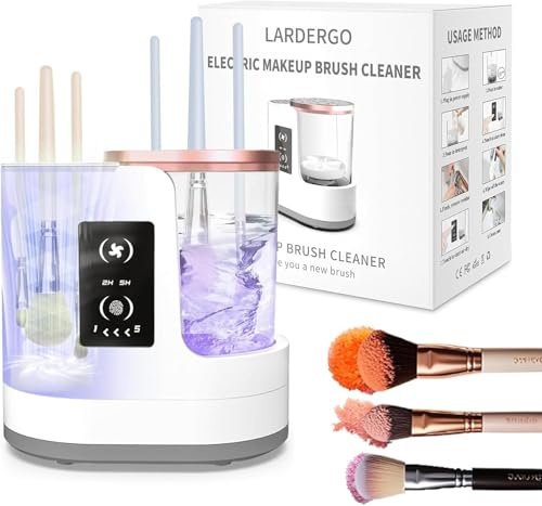 3 IN 1 Makeup Brush Cleaner Machine and Dryer with Drying & Disinfecting functions for Travel Home Use, Electric Automatic Makeup Brushes Cleaner for Makeup Lovers & Professionals