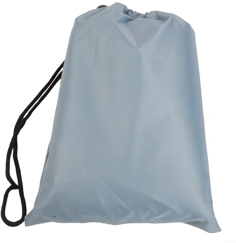 Sandyseptember Brunnenabdeckung für Gartenstatuen und gestufte Springbrunnen, wasserdichtes 420D-Polyester, UV-Schutz, mit Kordelzug an der Unterseite (grau)