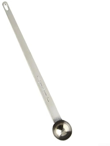BlesConi Cuchara medidora graduada de acero inoxidable con mango largo con capacidad de 5 ml a 30 ml para café y cocina (5 ml)