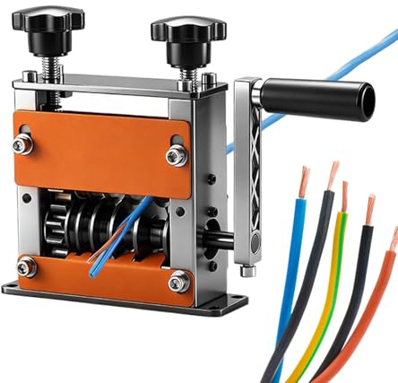 Elektrische Abisoliermaschine, 6 Löcher, automatisch, 0,1–1,7 cm, Abisolierzange, Kupfer-Aluminium-Kabelschäler, für Profis, Enthusiasten, Anfänger, Arbeiter,