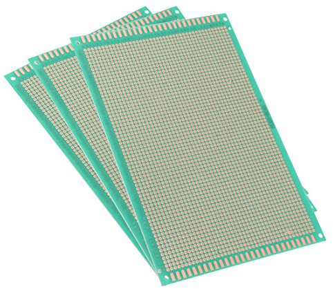 sourcing map 12x18cm Carte de Prototypage PCB Prototype Plaque Circuit Imprimé Simple Face Universel souder bricolage 3pcs