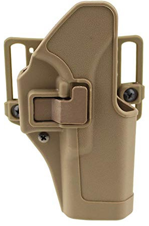 Gexgune Taktische rechte Hand CQC Pistole Holster militärische Concealment Taille Gürtel Loop Paddle Holster für G17 19 22 23 31