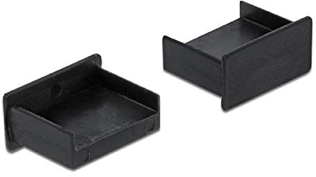 Delock Lot de 10 Cache-poussière pour Prise USB Type A sans poignée Noir