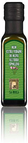 6 x 0,10 l - Olio d'oliva all'erba cipollina prodotto dall'oleificio Sa Mola, di Escolca. Sardegna