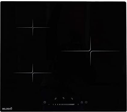 Plaque Induction 3 Feux Encastrable avec Slide Control BELDEKO - 5500W avec Booster - 14 Niveaux de Puissance - Fiable et Robuste - Minuteur, Touches Tactiles, Anti-Débordement