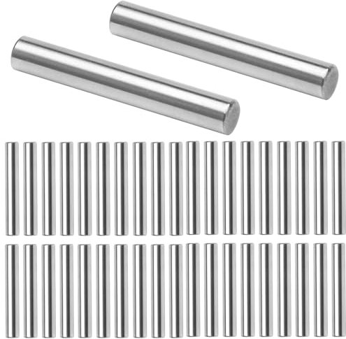 TNSLAND 40 Perni Supporto per Scaffali, Scaffale Perno per Scaffale Supporti Cilindrici Perni per Scaffale Perno Cilindrico Acciaio, Portapenne, Mensole Cilindriche per Armadi, Mobili 6 X 40 mm