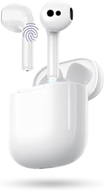 Genérico Auriculares Inalámbricos, Bluetooth 5.3 In Ear Auriculares con Cancelacion Ruido HD Mic, 46H Estéreo Control Táctil Cascos Inalambricos, IP7 Impermeable Bluetooth para iPhone/iOS/Android