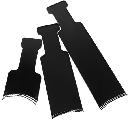 CALLARON 3pcs Hair Highlighting Board Set Small Medium Large Black Double-sided Foiling Board Hair Blending Tool for Professional Salon and Highlight Kit